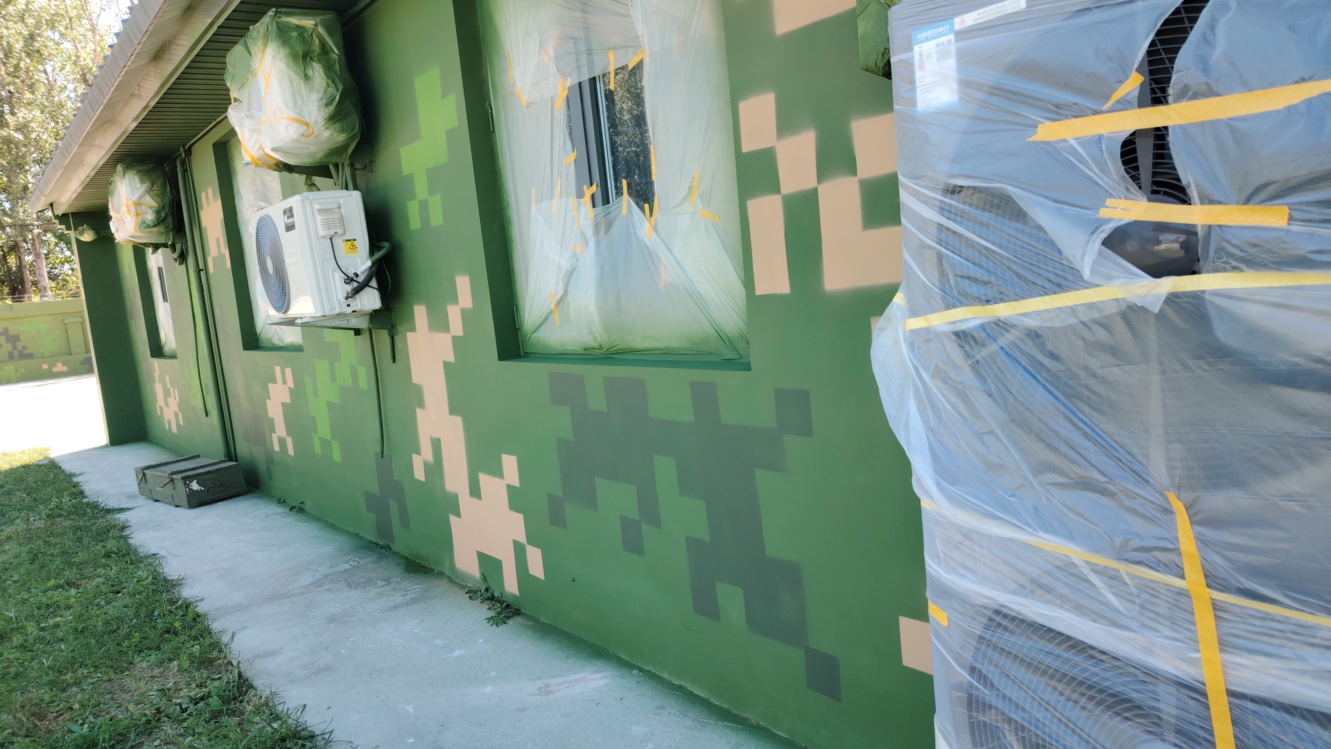 石柱外墙迷彩漆施工多少钱 伪装迷彩漆  