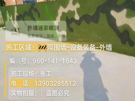 石柱 迷彩漆喷涂价格（按平方米计费）